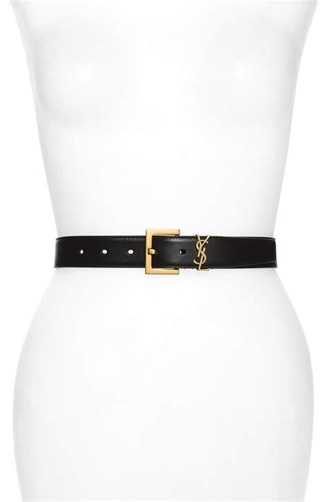 ysl cinture usata|Saint Laurent YSL Cintura Skinny Leather Belt .